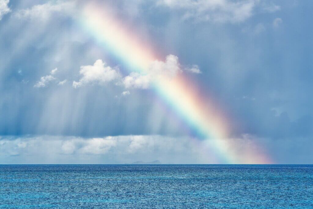 sea and rainbow